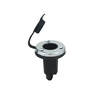 Perko Spare Boat Light Round Plug-In Type Base - Black/Chrome 3 Pin