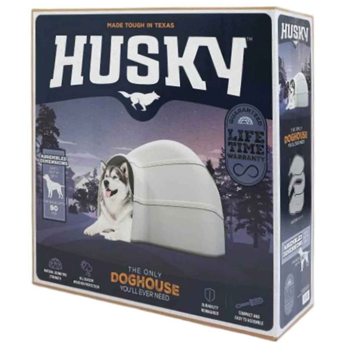 Petmate Husky Dog House - Gray 33.5in x 33.25in x 26in Petmate Husky Dog House - Gray 33.5in x 33.25in x 26in