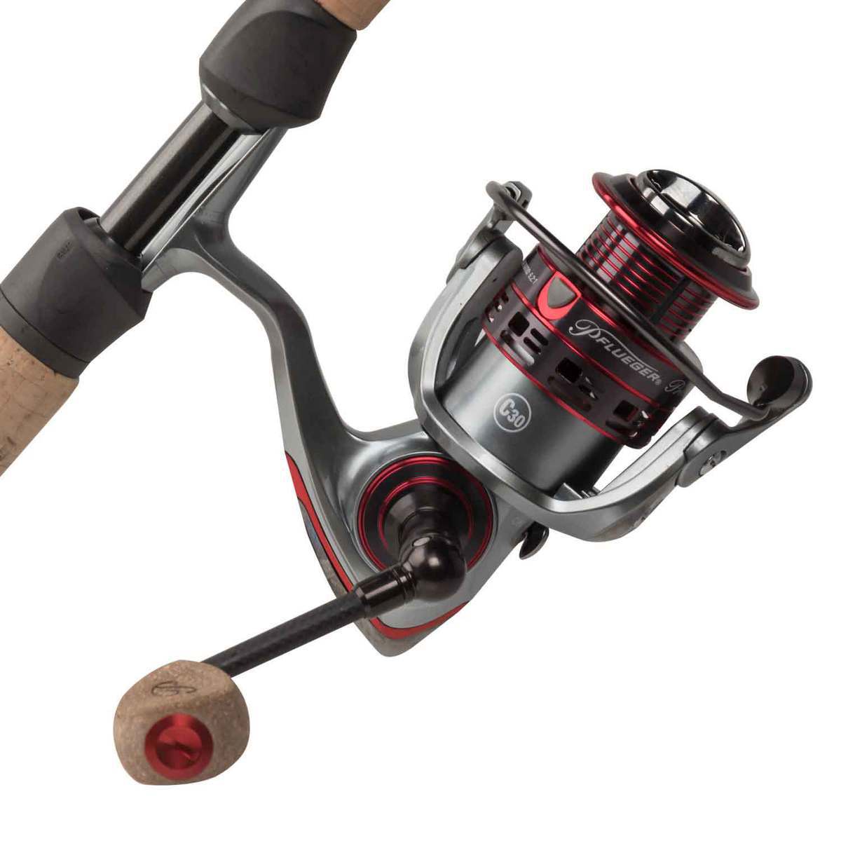 Pflueger President XT Spinning Combo - 6ft 6in, Medium Power, 1pc ...