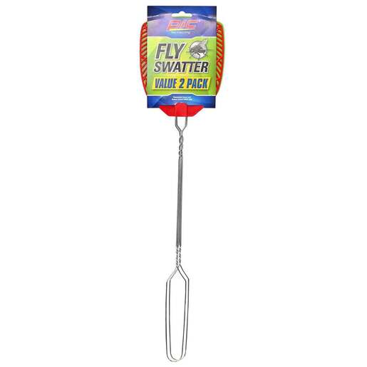 Pic Wire Handle Fly Swatters - Red