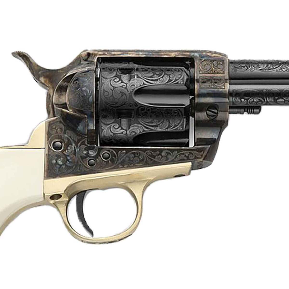 Pietta 1873 Great Western II Deadman's Hand 45 (Long) Colt 4.75in Blued Revolver - 6 Rounds Pietta 1873 Great Western II Deadman's Hand 45 (Long) Colt 4.75in Blued Revolver - 6 Rounds