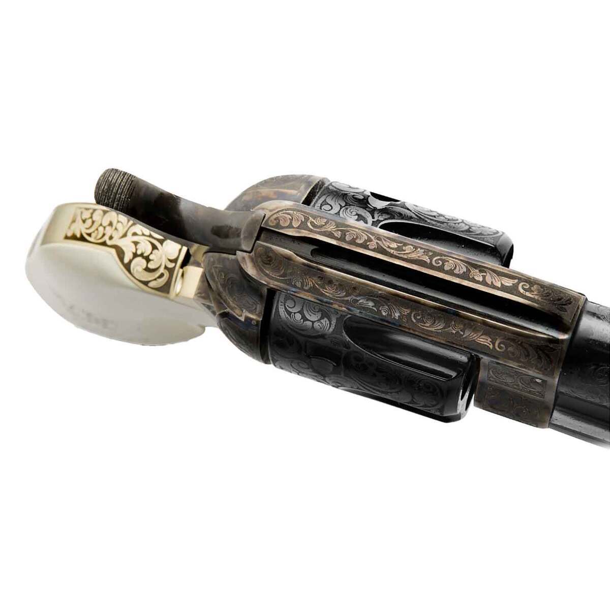 Pietta 1873 Great Western II Deadman's Hand 45 (Long) Colt 4.75in Blued Revolver - 6 Rounds Pietta 1873 Great Western II Deadman's Hand 45 (Long) Colt 4.75in Blued Revolver - 6 Rounds