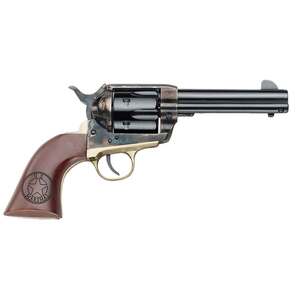 Pietta Great Western ll Marshall 357 Magnum 4.75in Blued/Engraved Walnut Revolver - 6 Rounds