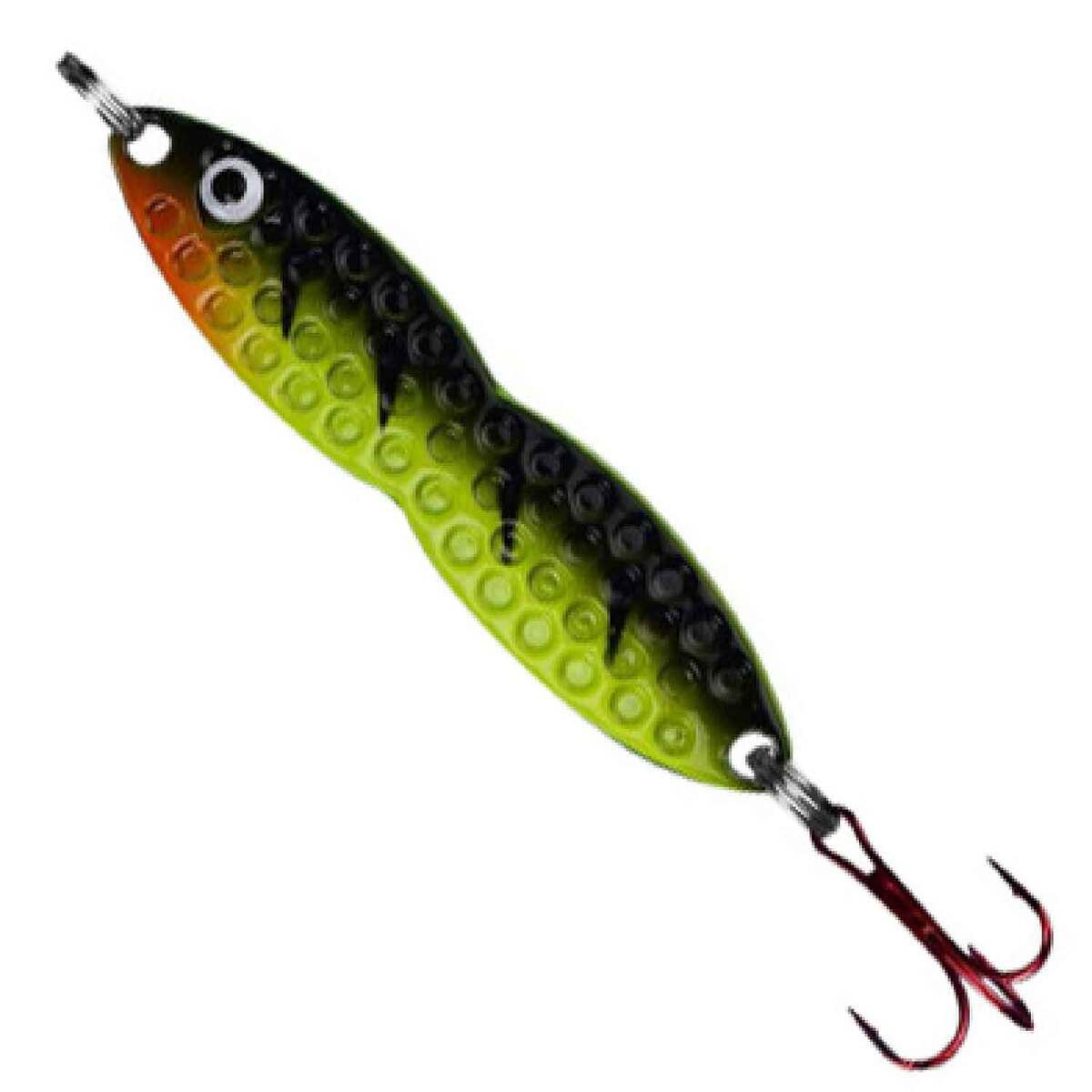 PK Lures Flutter Fish Ice Fishing Spoon - Firetiger, 1/4oz, 2-1/8in ...