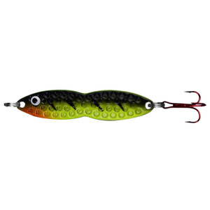 PK Lures Flutter Fish Ice Fishing Spoon - Firetiger, 1/8oz, 1-1/4in