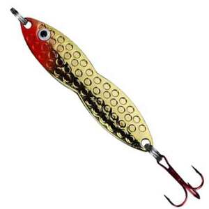 PK Lures Flutter Fish Ice Fishing Spoon - Gold Plated, 1/2oz, 2-1/2in