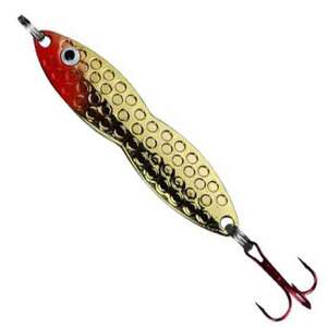 PK Lures Flutter Fish Ice Fishing Spoon - Gold Plated, 1/4oz, 2-1/8in
