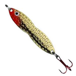 PK Lures Flutter Fish Ice Fishing Spoon - Gold Plated, 3/4oz, 2-3/4in