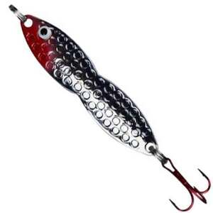 PK Lures Flutter Fish Ice Fishing Spoon - Nickel Plated, 1oz, 3-1/8in