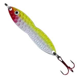 PK Lures Flutter Fish Ice Fishing Spoon - Pearl Chartreuse, 3/8oz, 2-1/2in