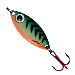 PK Lures Ice Fishing Spoon - Firetiger Glow, 1/4oz