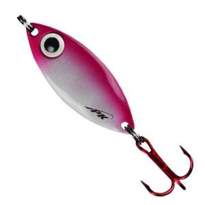 PK Lures Ice Fishing Spoon - Pink Pearl Glow, 1/4oz