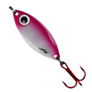 PK Lures Ice Fishing Spoon - Pink Pearl Glow, 1/8oz