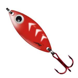 PK Lures Ice Fishing Spoon - Red Glow, 1/4oz