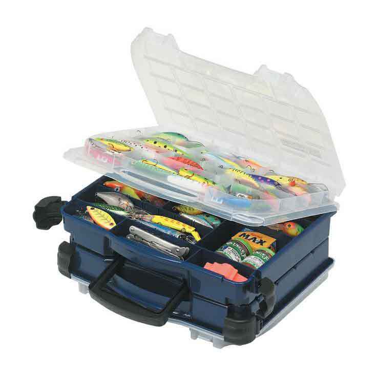 Plano 3952-10 Double Sided Hard Tackle Box - Blue, 30-104