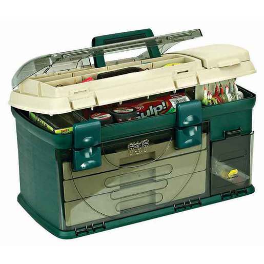 Plano 737 3-Drawer Tackle Box – Green/Beige