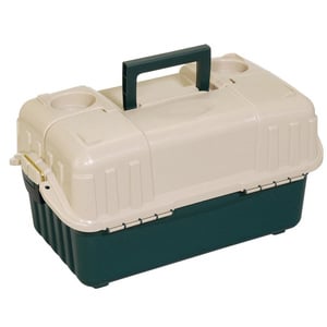 Plano - Hip Roof Tackle Box w/6-Trays - Green/Sandstone