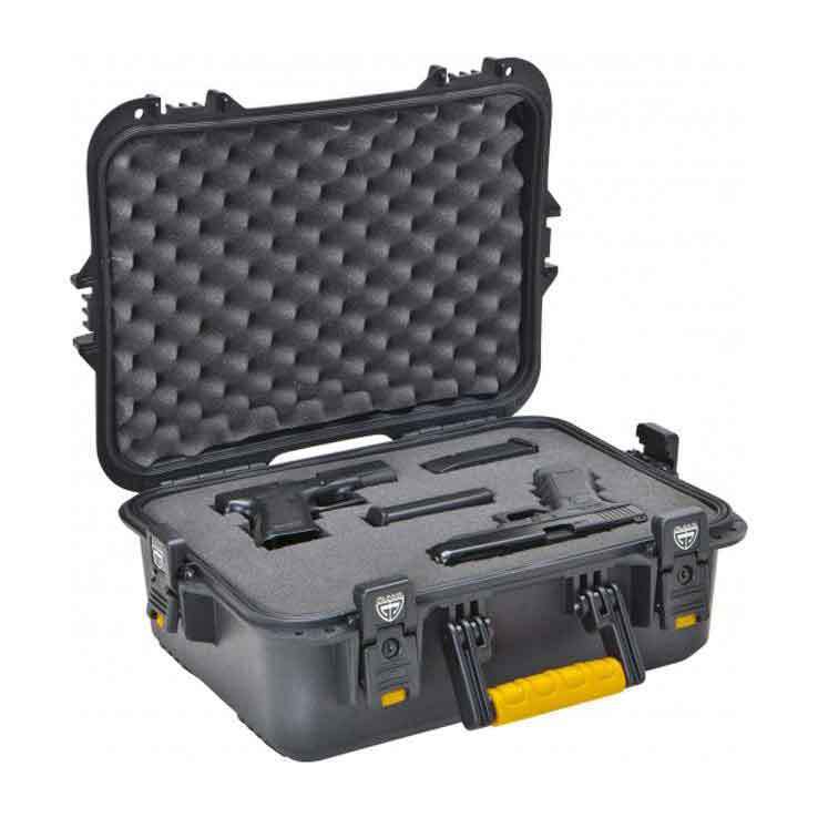 Extra Large Pistol/Accessories Case Plano All-Weather Series Black Handles