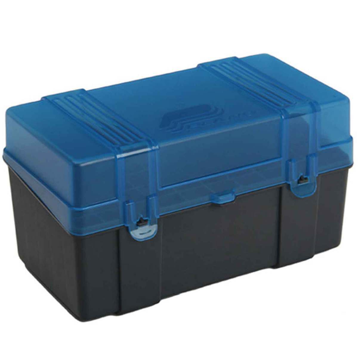 Plano Ammo Box 380 ACP 9mm Luger 50-Round Plastic Dark Gray