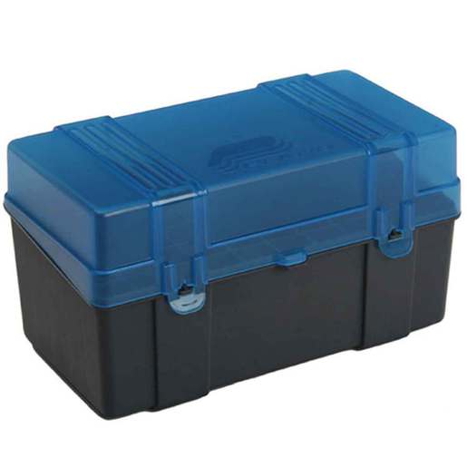 Plano Rifle Ammo Box – 50 Round – Blue/Silver