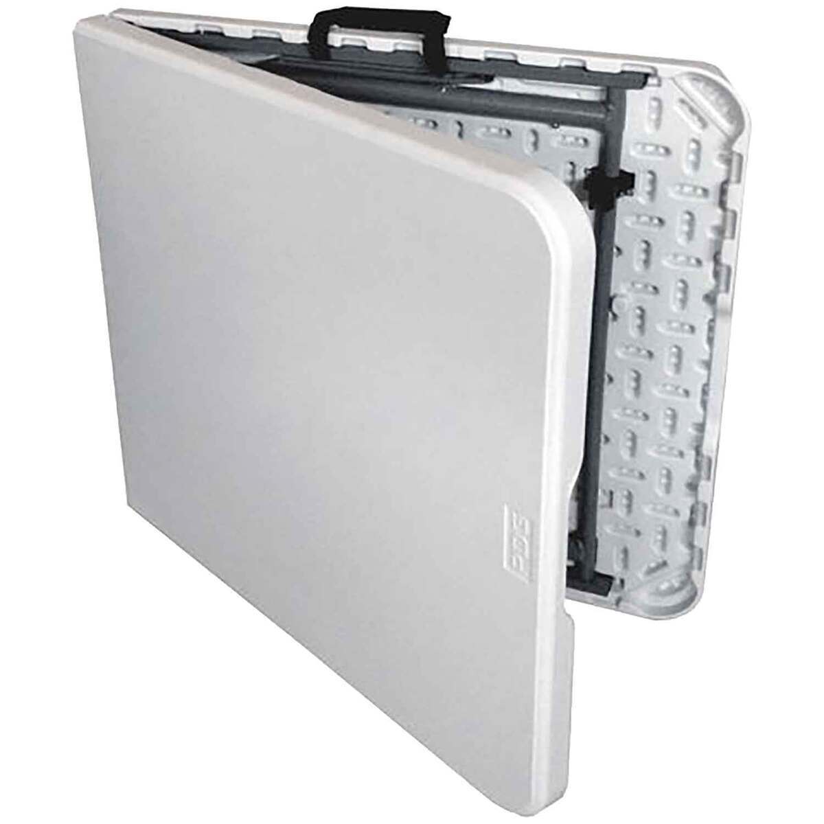 Plastic Development Group 4-Foot Bi-Fold Plastic Folding Table - Off White Plastic Development Group 4-Foot Bi-Fold Plastic Folding Table - Off White