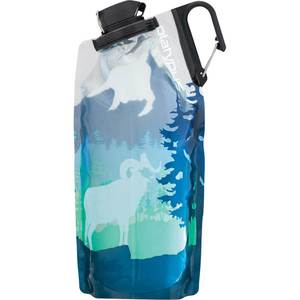 Platypus DuoLock Collapsible 1 Liter Water Bottle - Big Blue Horn