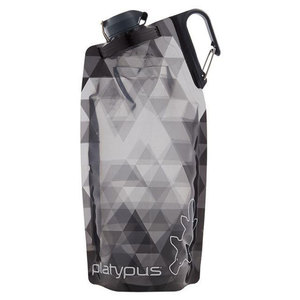 Platypus DuoLock Soft Bottle 34oz Collapsible Water Bottle - Grey Prism