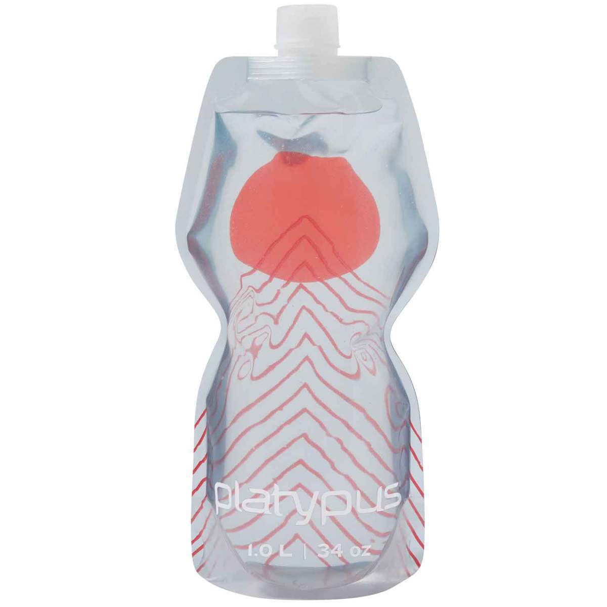 Platypus SoftBottle 34oz Narrow Mouth Water Bottle With Push Pull Cap Platypus SoftBottle 34oz Narrow Mouth Water Bottle With Push Pull Cap