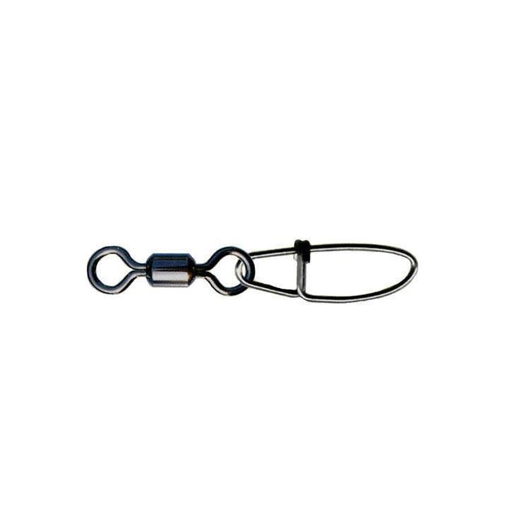 P-Line Dura-Max Rolling Barrel Swivel With Crosslock Snap - Black 1 P-Line Dura-Max Rolling Barrel Swivel With Crosslock Snap - Black 1