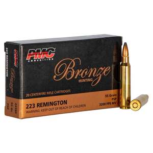 PMC Bronze 223 Remington 55gr SP Rifle Ammo - 20 Rounds