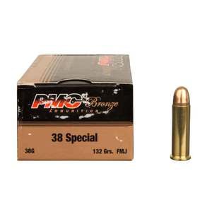 PMC Bronze 38 Special 132gr FMJ Handgun Ammo - 50 Rounds