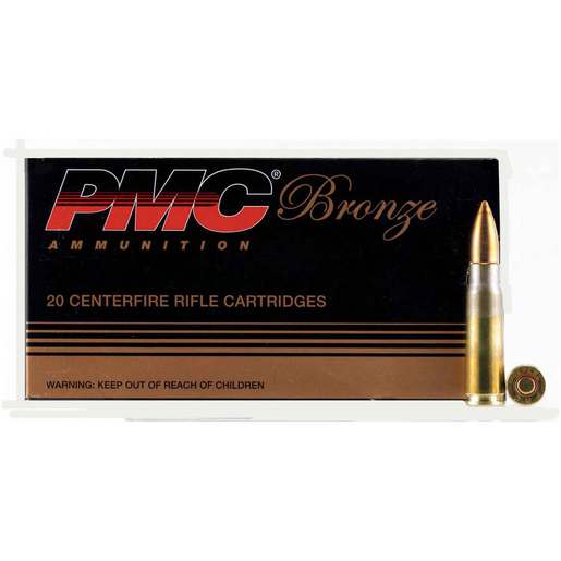 PMC Bronze 7.62x39mm 123gr FMJ Rifle Ammo Ammo - 20 Rounds 20 Rounds Ammo