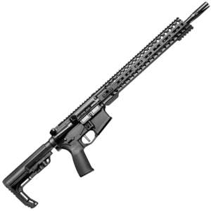 Patriot Ordnance Factory Minuteman Direct Impingement 5.56mm NATO 16.5in Black Anodized Semi Automatic Modern Sporting Rifle - 10+1 Rounds