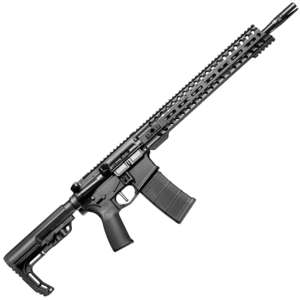 Patriot Ordnance Factory Minuteman Direct Impingement 5.56mm NATO 16.5in Black Anodized Semi Automatic Modern Sporting Rifle - 30+1 Rounds