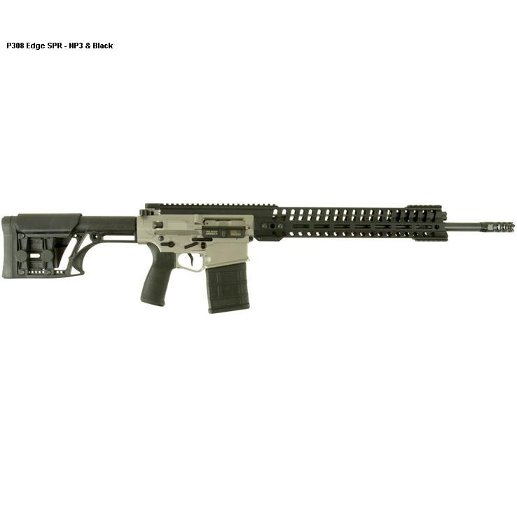 Patriot Ordnance Factory P308 Edge SPR 308 Winchester 18.5in NP3 & Black Semi Automatic Modern Sporting Rifle - 20+1 Rounds - Black Patriot Ordnance Factory P308 Edge SPR 308 Winchester 18.5in NP3 & Black Semi Automatic Modern Sporting Rifle - 20+1 Rounds - Black