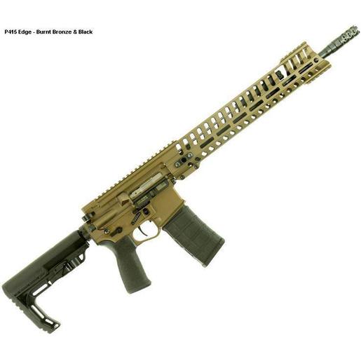 Patriot Ordnance Factory Patriot Ordnance Factory P415 Edge 5.56mm NATO 16.5in Burnt Bronze Cerakote Semi Automatic Modern Sporting Rifle - 30+1 Rounds