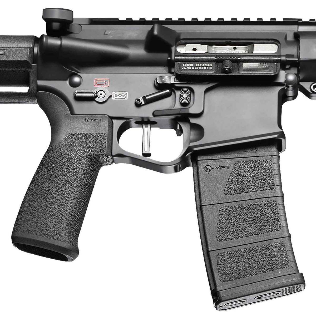 Patriot Ordnance Factory Renegade + 5.56mm NATO 16in Black Semi Automatic Modern Sporting Rifle - 30+1 Rounds - Black Patriot Ordnance Factory Renegade + 5.56mm NATO 16in Black Semi Automatic Modern Sporting Rifle - 30+1 Rounds - Black