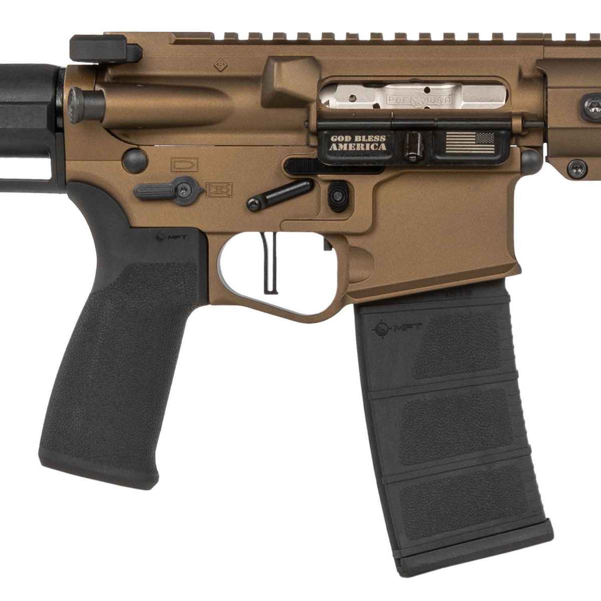 Patriot Ordnance Factory Renegade + Direct Impingement 5.56mm NATO 16in Bronze Semi Automatic Modern Sporting Rifle - 30+1 Rounds - Burnt Bronze/Black Patriot Ordnance Factory Renegade + Direct Impingement 5.56mm NATO 16in Bronze Semi Automatic Modern Sporting Rifle - 30+1 Rounds - Burnt Bronze/Black
