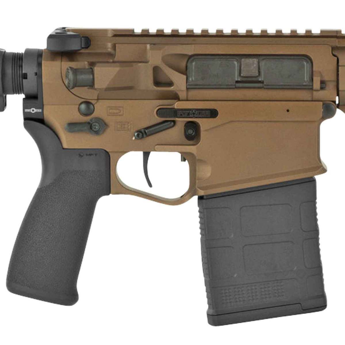 Patriot Ordnance Factory Revolution Direct Impingement 308 Winchester 16.5in Bronze Anodized Semi Automatic Modern Sporting Rifle - 20+1 Rounds - Brown Patriot Ordnance Factory Revolution Direct Impingement 308 Winchester 16.5in Bronze Anodized Semi Automatic Modern Sporting Rifle - 20+1 Rounds - Brown