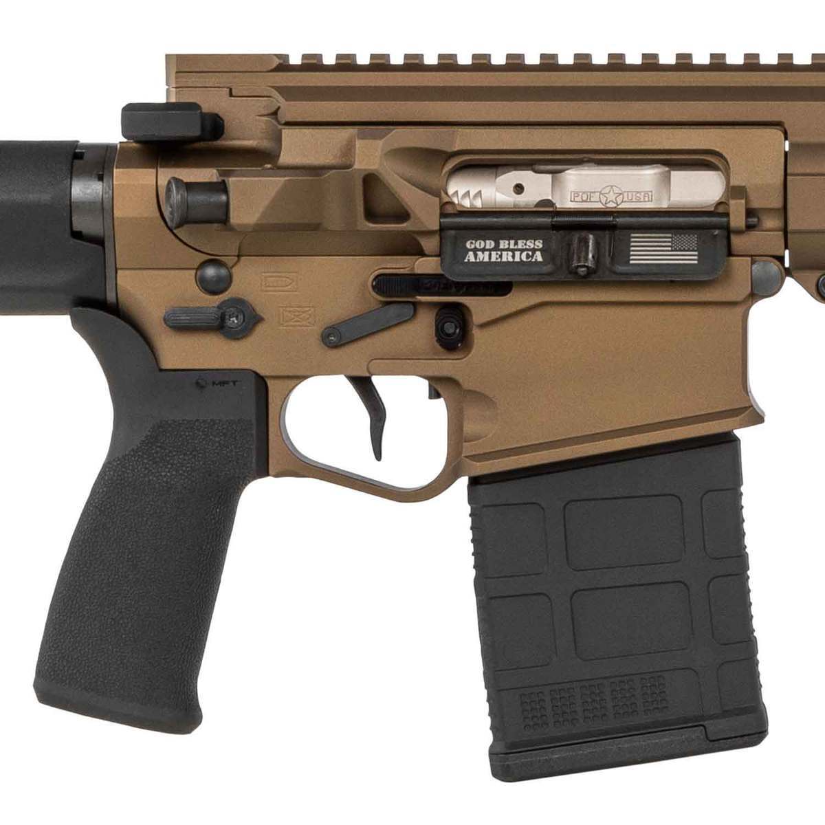 Patriot Ordnance Factory Revolution GEN4 Piston Driven 6.5 Creedmoor 16in Bronze/Black Anodized Semi Automatic Modern Sporting Rifle - 20+1 Rounds - Bronze/Black Patriot Ordnance Factory Revolution GEN4 Piston Driven 6.5 Creedmoor 16in Bronze/Black Anodized Semi Automatic Modern Sporting Rifle - 20+1 Rounds - Bronze/Black