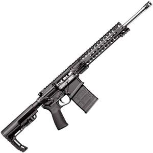 POF Rogue Direct Impingement Mission First Tactical Stock 308 Winchester16.5in Black Semi Automatic Modern Sporting Rifle - 20+1
