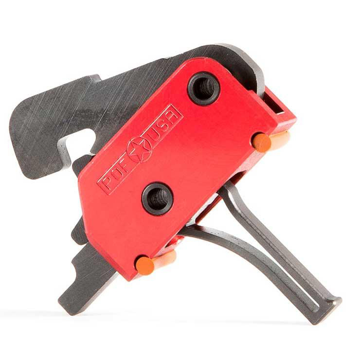 Patriot Ordnance Factory Straight Drop-In Trigger - Red, Grey Patriot Ordnance Factory Straight Drop-In Trigger - Red, Grey