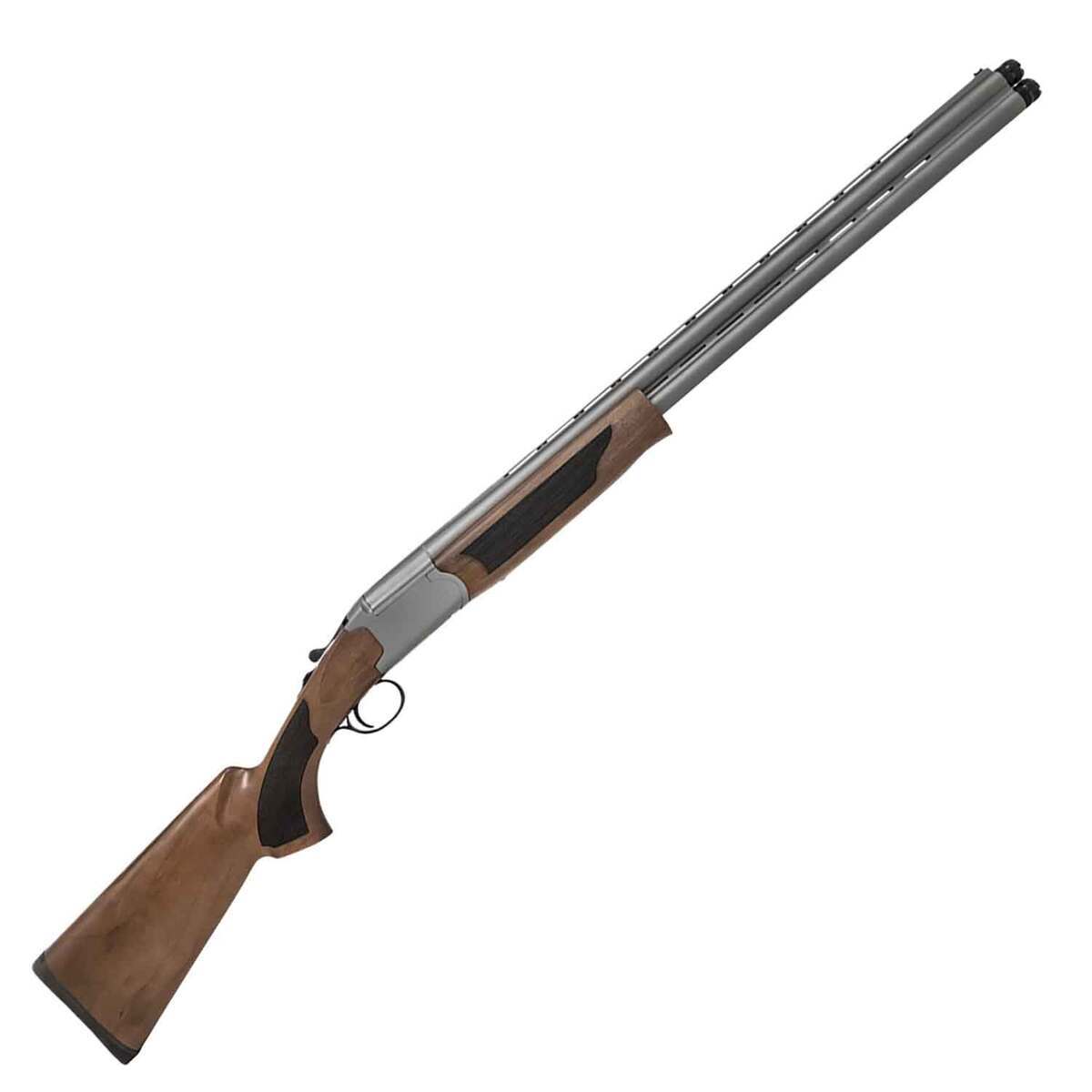 Pointer Acrius Gray Cerakote 12 Gauge 3in Over Under Shotgun - 28in - Brown Pointer Acrius Gray Cerakote 12 Gauge 3in Over Under Shotgun - 28in - Brown