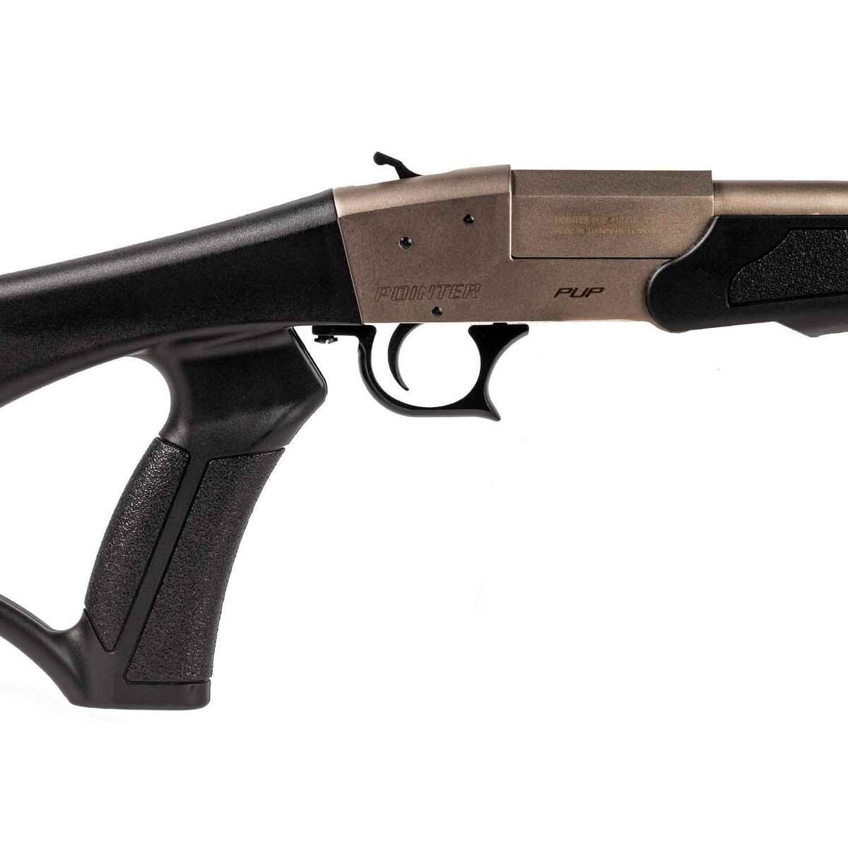 Pointer Pup Nickel 410 Gauge 3in Single Shot Shotgun - 18in - Black Pointer Pup Nickel 410 Gauge 3in Single Shot Shotgun - 18in - Black
