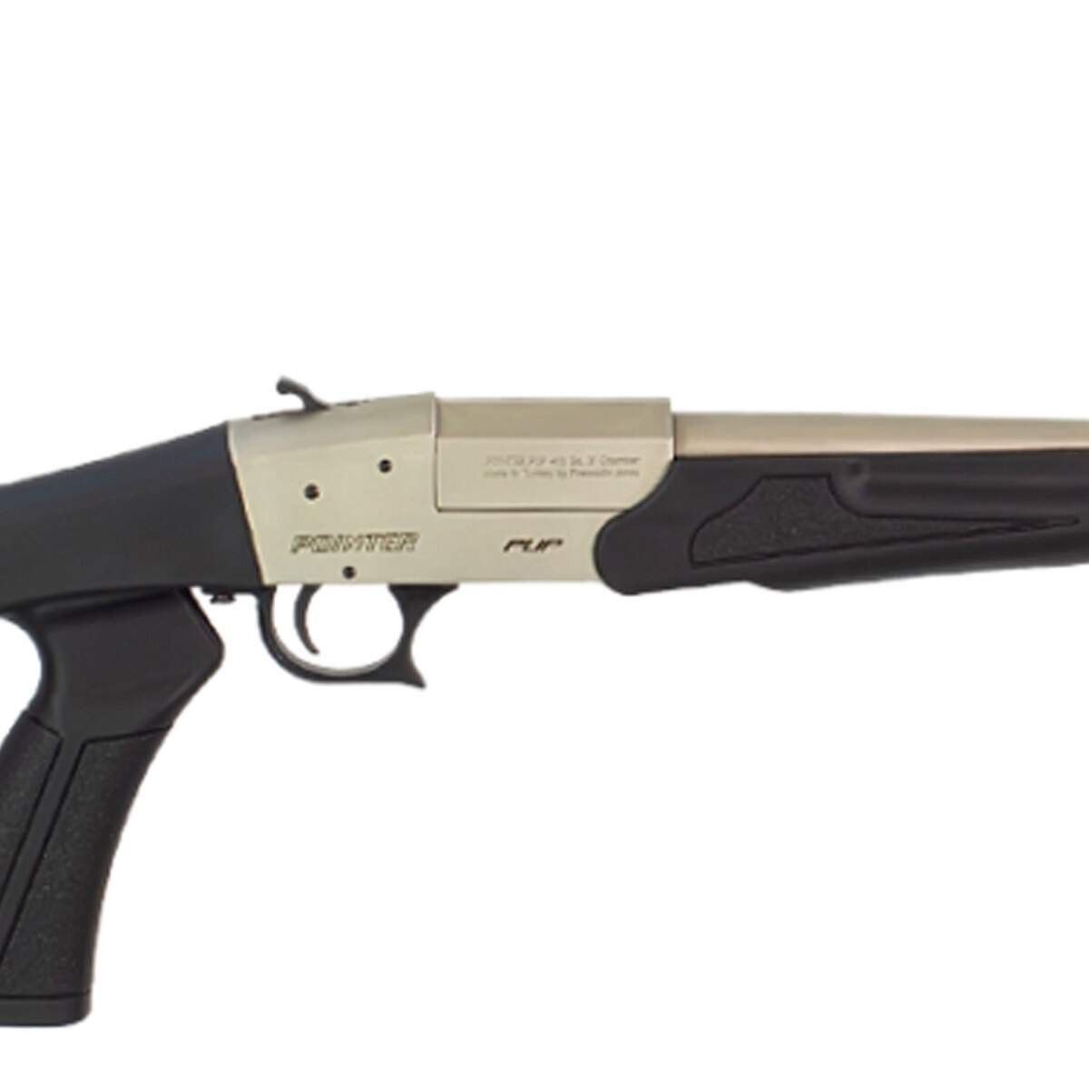 Pointer Pup Nickel 410 Gauge 3in Single Shot Shotgun - 18in - Black Pointer Pup Nickel 410 Gauge 3in Single Shot Shotgun - 18in - Black