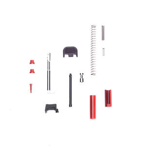 Polymer80 PF-Series/Glock Gen1-4 Black/Red Slide Parts Kit