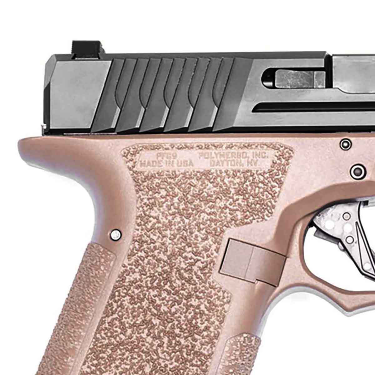 Polymer80 PFC9 Compact 9mm Luger 4.02in Black Nitride Pistol - 15+1 Rounds - Tan Polymer80 PFC9 Compact 9mm Luger 4.02in Black Nitride Pistol - 15+1 Rounds - Tan