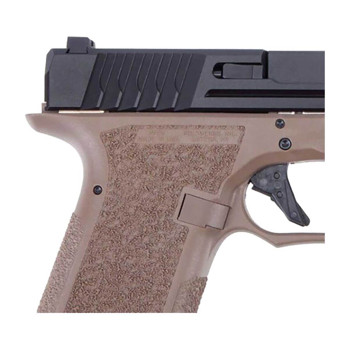 Polymer80 PSF9 9mm Luger 4.5in Black Pistol - 17+1 Rounds - Tan Polymer80 PSF9 9mm Luger 4.5in Black Pistol - 17+1 Rounds - Tan