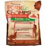 Pork Chomps 10in Bacon Flavor Knots Dog Treat - Red