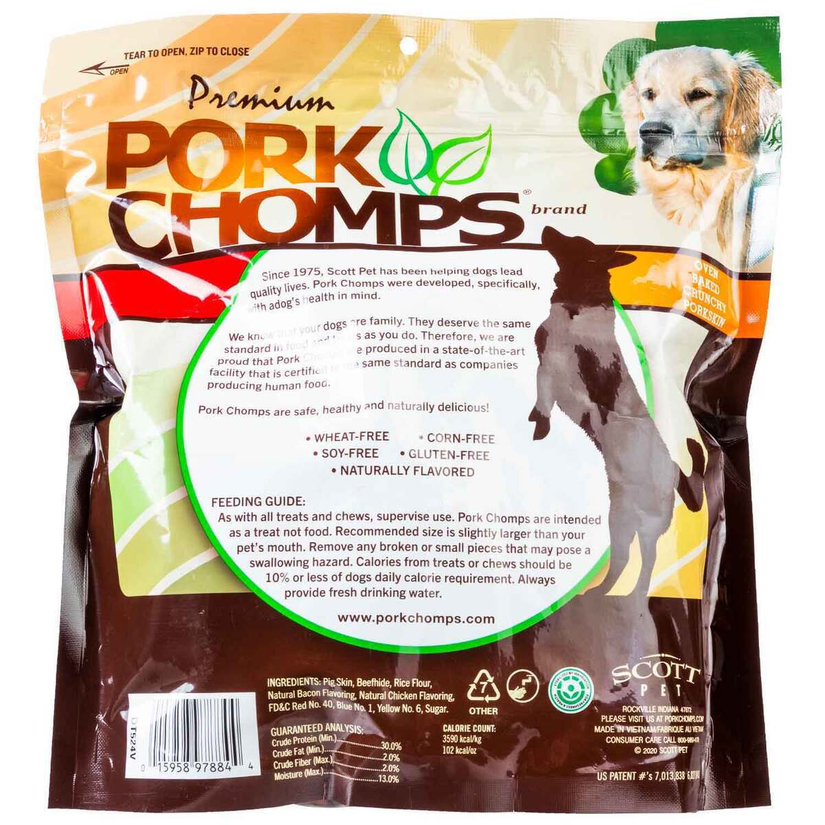 Pork Chomps 4in Assorted Crunchy Bonez Pork Chomps 4in Assorted Crunchy Bonez